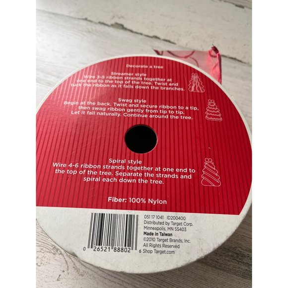 Roll of 100’x2” red nylon ribbon - Picture 5 of 5